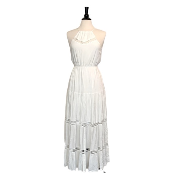 NWOT Mi Ami White Crocheted Tiered Dress - Picture 8 of 16